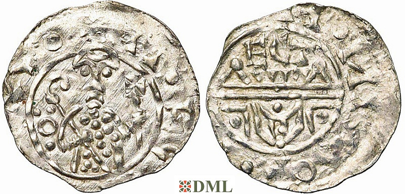 Денарий, Германия, Нижняя Лотарингия, B. Wilhelm (1054-1076), м.д. Utrecht, Ilisch 2000, 10.10