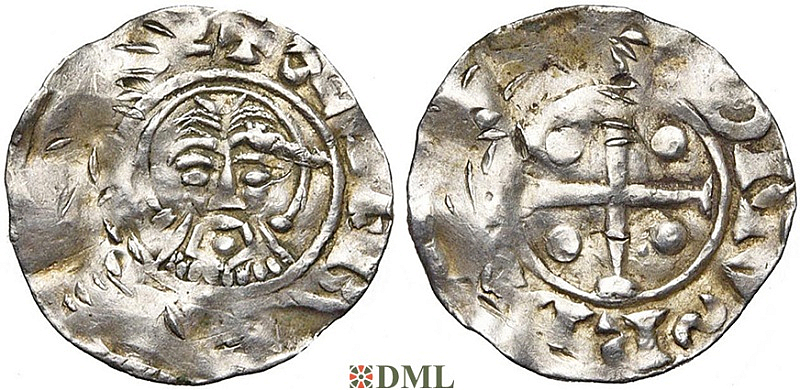 Денарий, Германия, Нижняя Лотарингия, Bernold (1046-1054), м.д. Deventer, Ilisch 2000, 1.12