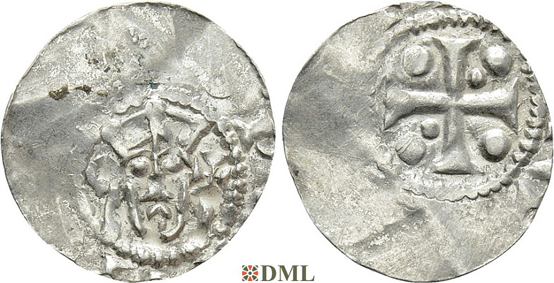 Денарий, Германия, Нижняя Лотарингия, Anonymous bishop, м.д. Zaltbommel, Ilisch 2000, 4.14