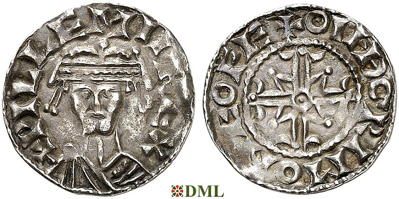 Денарий, Англия, William I (1066-1087), м.д. York, монетарий Outhgrim, North 842