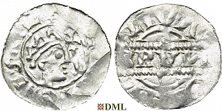 Денарий, Германия, Нижняя Лотарингия, Bruno III (1050-1057), м.д. Leeuwarden, Ilisch 2000, 21.14