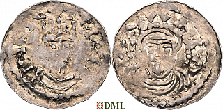 Денарий, Германия, Швабия, Heinrich III (1046-1056), м.д. Strassburg, Dbg. 709