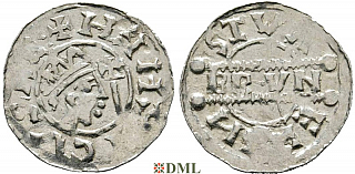 Денарий, Германия, Нижняя Лотарингия, Bruno III (1050-1057), м.д. Stavoren, Ilisch 2000, 21.11