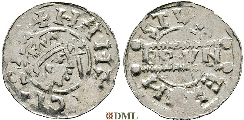 Денарий, Германия, Нижняя Лотарингия, Bruno III (1050-1057), м.д. Stavoren, Ilisch 2000, 21.11