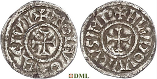 Денье, Каролинги, Louis le Pieux (814-840), м.д. Toulouse, Depeyrot 996