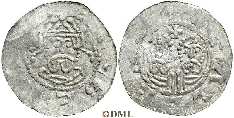 Денарий, Германия, Нижняя Лотарингия, Gf. Egbert II (1068-1090), м.д. Stavoren, Ilisch 2000, 22.1