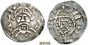 Денарий, Германия, Нижняя Лотарингия, Albert III (1063-1102), м.д. Dinant, Ilisch 2014, 30.14