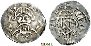 Денарий, Германия, Нижняя Лотарингия, Albert III (1063-1102), м.д. Dinant, Ilisch 2014, 30.14