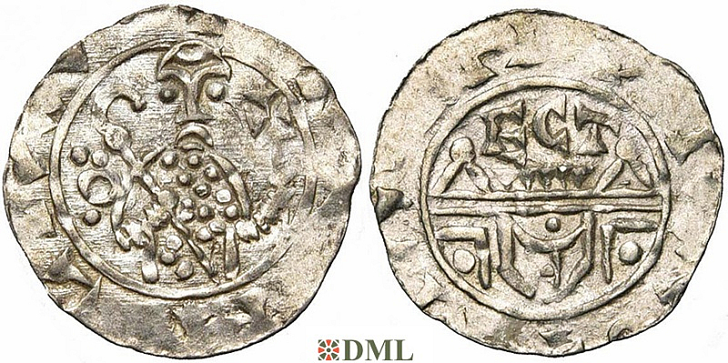 Денарий, Германия, Нижняя Лотарингия, B. Wilhelm (1054-1076), м.д. Utrecht, Ilisch 2000, 10.10