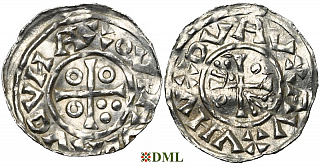 Денарий, Чехия, Boleslav III (999-1002, 1003), м.д. Prague, Šmerda 1996, 80b