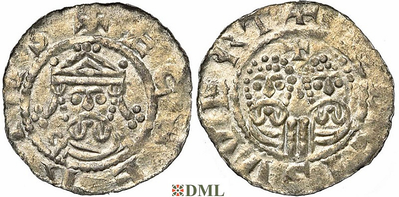 Денарий, Германия, Нижняя Лотарингия, Gf. Egbert II (1068-1090), м.д. Bolsward