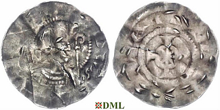 Денарий, Германия, Нижняя Лотарингия, Konrad (1076-1099), м.д. Deventer, Ilisch 2000, 1.31