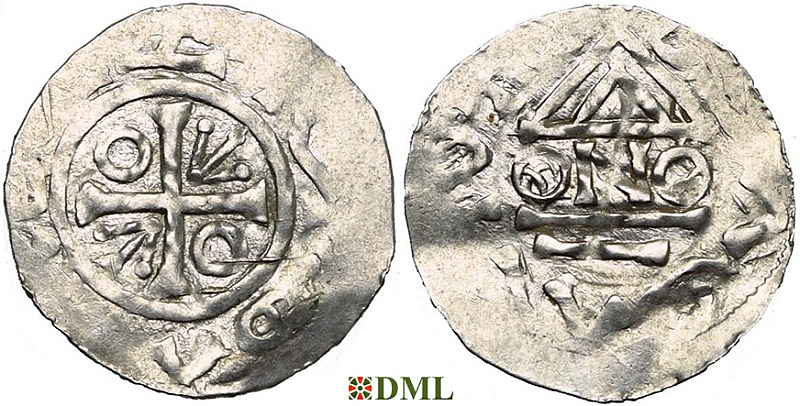 Денарий, Чехия, Boleslav II (972/973-999), м.д. Prague, Šmerda 1996, 12h