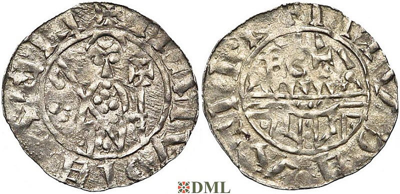 Денарий, Германия, Нижняя Лотарингия, Gf. Floris I (1049-1061), м.д. Leiden, Ilisch 2000 12.6