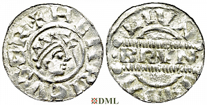 Денарий, Германия, Нижняя Лотарингия, Bruno III (1050-1057), м.д. Leeuwarden, Ilisch 2000, 21.14