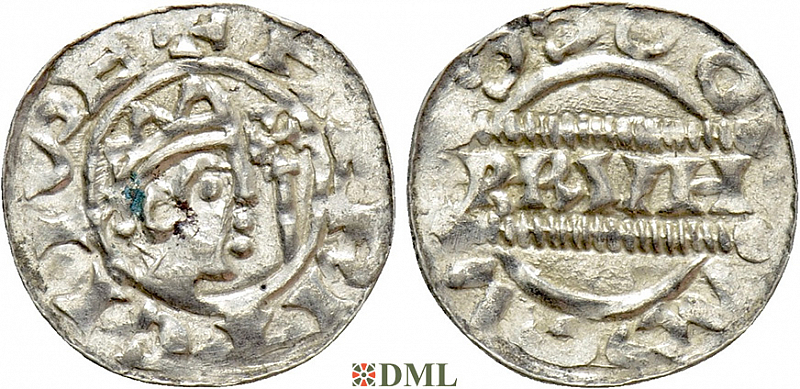 Денарий, Германия, Нижняя Лотарингия, Bruno III (1050-1057), м.д. Dokkum, Ilisch 2000, 21.19