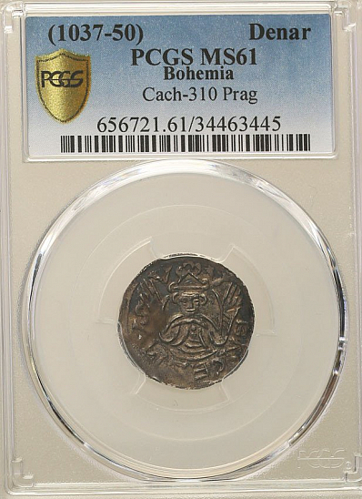 Денарий, Чехия, Богемия, Břetislav I (1034-1055), Šmerda 1996, 145b