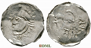 Денарий, Германия, Нижняя Лотарингия, Heinrich II (1014-1024), м.д. Luttich, Ilisch 2014, 34.11