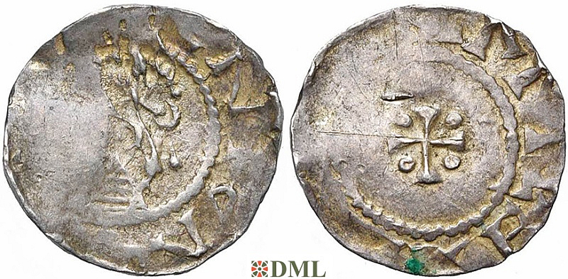 Денарий, Германия, Саксония, Heinrich II (1002-1024), м.д. Dortmund, Dbg. 752