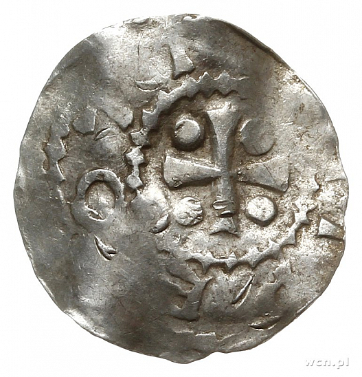 Денарий, Германия, Франкония, Otto III (983-1002), м.д. Wurzburg, Dbg. 856