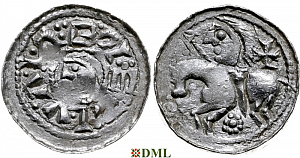 Денарий, Польша, Bolesław II (1058-1080)