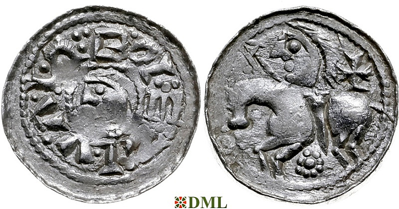 Денарий, Польша, Bolesław II (1058-1080)