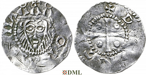 Денарий, Германия, Нижняя Лотарингия, Konrad II (1024-1039), м.д. Deventer, Ilisch 2000, 1.11