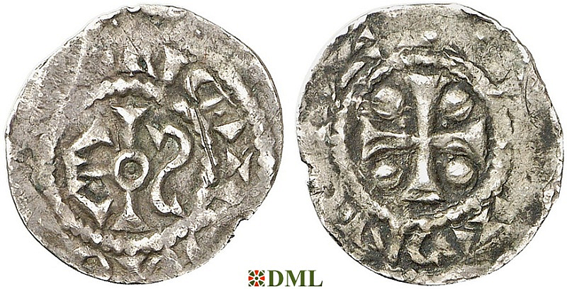 Денарий, Германия, Нижняя Лотарингия, Anonymous bishop, м.д. Flandern, Ilisch 2014, 1.5