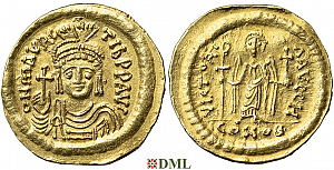 Солид, Византия, Maurice Tibere (582-602), м.д. Constantinople