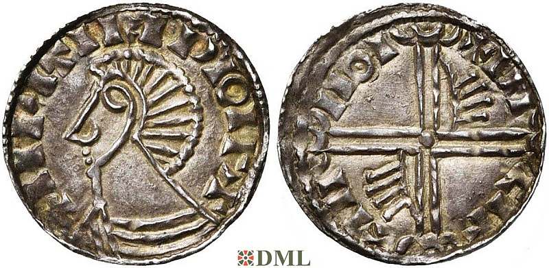 Денарий, Ирландия, Phase III (1035-1060), м.д. Dublin