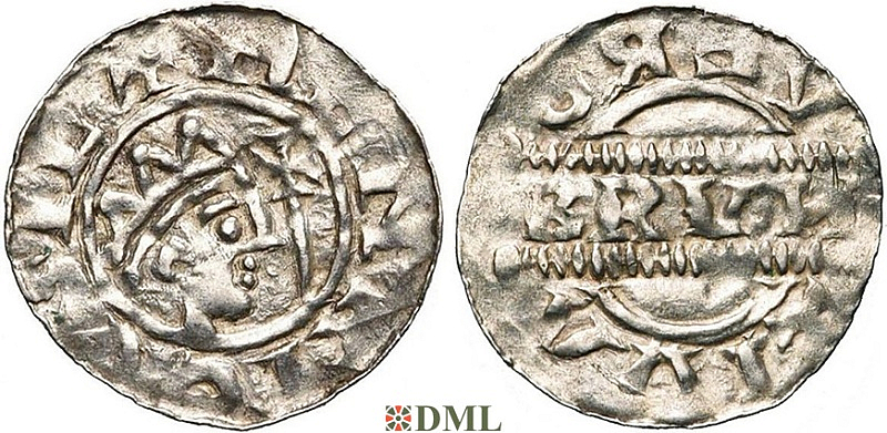 Денарий, Германия, Нижняя Лотарингия, Bruno III (1050-1057), м.д. Leeuwarden, Ilisch 2000, 21.14
