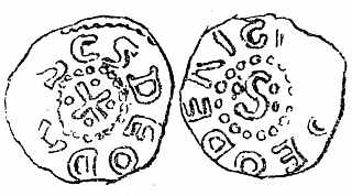 Денарий, Германия, Верхняя Лотарингия, Dietrich I (984-1027), Dbg. 2