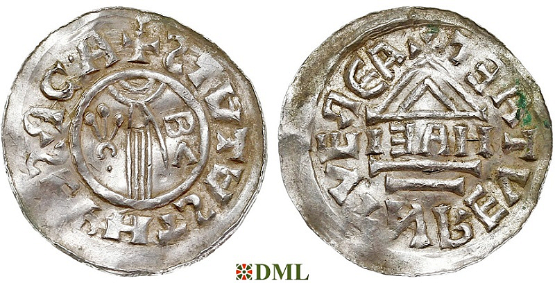 Денарий, Чехия, Богемия, Boleslav Chrabrý (1003-1004), м.д. Prague, Šmerda 1996, 94