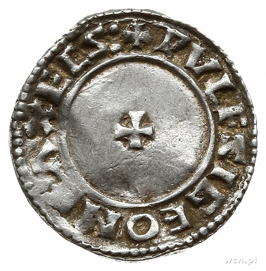 Денарий, Англия, Æthelred II (978-1016), м.д. Exeter, монетарий Wulfsige, North 777