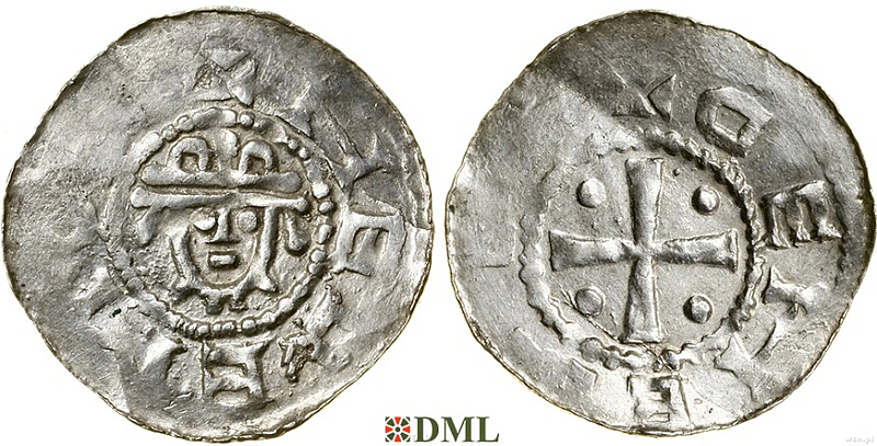 Денарий, Германия, Нижняя Лотарингия, Hermann (1059-1074), м.д. Jever, Dbg. 