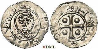 Денарий, Германия, Нижняя Лотарингия, Bernold (1046-1054), м.д. Deventer,  Ilisch 2000, 1.14