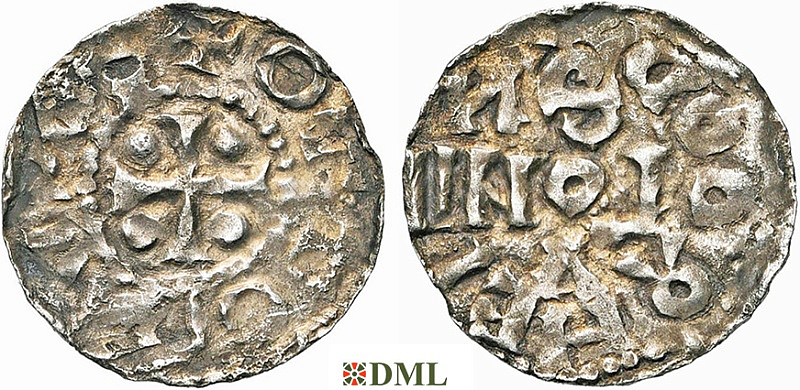 Денарий, Германия, Нижняя Лотарингия, Anonymous bishop, м.д. регион Meuse 