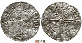 Денарий, Англия, Cnut (1016-1035), м.д. York, монетарий Crinan, North 787