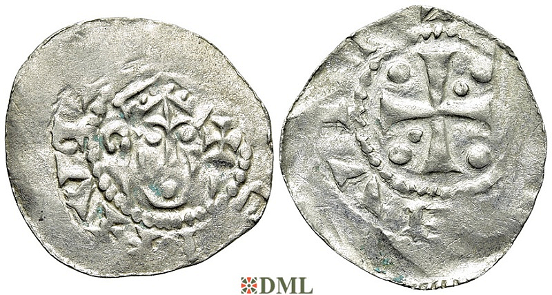 Денарий, Германия, Нижняя Лотарингия, Anonymous bishop, м.д. Zaltbommel, Ilisch 2000, 4.14
