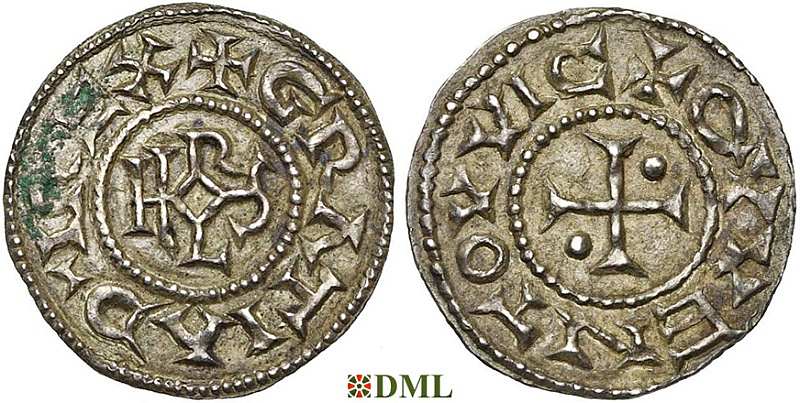 Денье, Каролинги, Charles le Chauve (840-877), м.д. Quentovic, Depeyrot 811