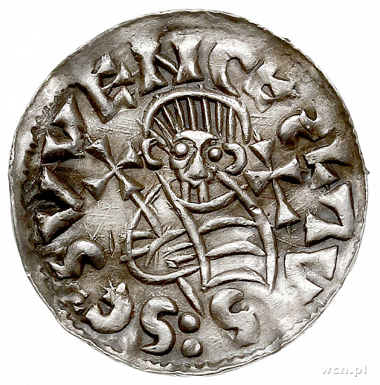 Денарий, Чехия, Богемия, Oldřich (1012-1034), м.д. Praga, Šmerda 134a
