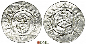 Денарий, Германия, Нижняя Лотарингия, Anonymous bishop, Umkreis von Emden, Dbg. 1311