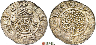 Денарий, Германия, Нижняя Лотарингия, Gf. Egbert II (1068-1090), м.д. Dokkum, , Ilisch 2000, 22.5