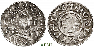 Денарий, Германия, Бавария, Heinrich II (1002-1024), м.д. Regensburg, монетарий IZO, Hahn 1976, 29c4
