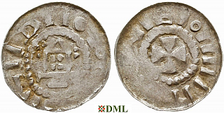 Денарий, Германия, Саксония, Anonymous bishop, м.д. Magdeburg, Dbg. 1330