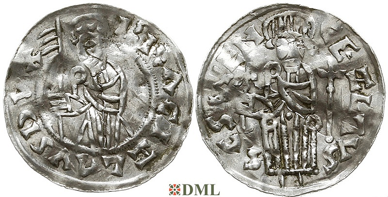 Денарий, Чехия, Богемия, Břetislav I (1034-1055), Šmerda 1996, 150