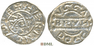 Денарий, Германия, Нижняя Лотарингия, Bruno III (1050-1057), м.д. Dokkum, Ilisch 2000, 21.19