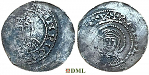 Денарий, Германия, Швабия, Heinrich III (1046-1056), м.д. Selz, Dbg 1202