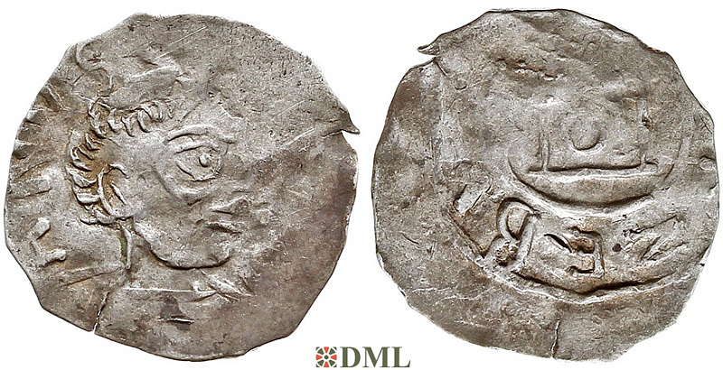 Денарий, Германия, Франкония, Meginhard I (1018-1034), м.д. Wurzburg, Dbg. 859