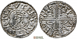 Денарий, Англия, Cnut (1016-1035), м.д. York, монетарий Swartinc, North 781